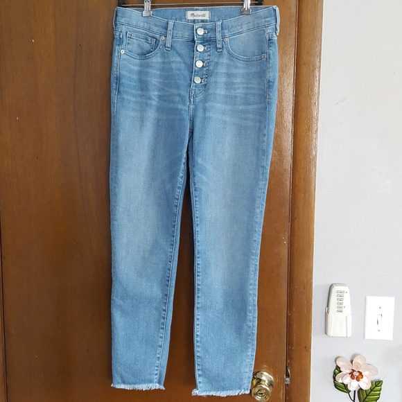 Madewell Denim - Madewell 9" High-Rise Skinny Crop Button Fly Jeans